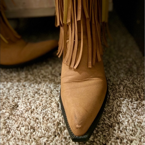 Fringe Cowboy Boots - Picture 2 of 3